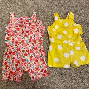 Carter’s Baby Girl Rompers